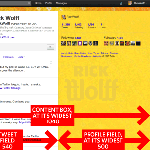 New Twitter Backgrounds: 2 Custom Areas